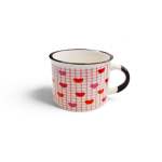 MINI Mug With Heart Pattern White