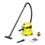 Karcher WD2 Wet And Dry Vacuum Cleaner - Yellow 1000W