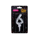 Candles Birthday Large Foil Number - 6
