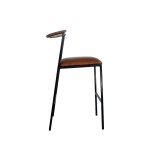 Imali Stool Steel Leather & Oak