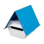 Post & Letter Box Galvanised Steel Blue