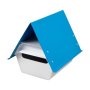 Post & Letter Box Galvanised Steel Blue