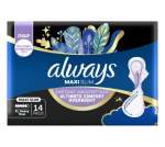 Always Pads Maxi Slim Night Sanitary XL Heavy Flow 14S