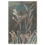 Midnight Fields 3 - A1 Framed Canvas With Natural Wood Frame
