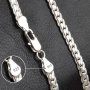 50CM/20INCHES Luxury Brand Design Noble Necklace Chain For Woman Men Fashion Wedding Engagement Jewelry Plated With Silver