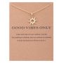 Good Vibes Only Sun Necklace