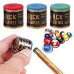 2PCS SET Pool Cue Tip Chalks Sport No-slip Billiard Cue Chalks Snooker Accessory For Indoor Outdoor Games