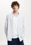 Cotton On Loose Fit Long Sleeve Shirt - Sky White Stripe