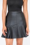 Black Fox Pleated Skirt
