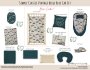 Cot Duvet Bedding Simple Classic Vintage Beige Blue Car Set