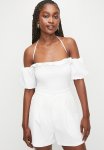 Combo Ruffle Bardot Bodysuit - Ivory