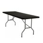 Folding Table Black Plastic Top 1.8MTX700MM