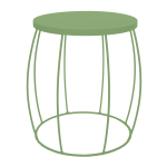 Eclipse Side Table - Green Air Semi Matt