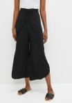 Opel Open Side Harem Pants With Front Detail - Black