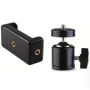 360 Ball Head Phone Holder Mount For Tripods & Camera Stands