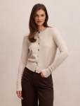 May Crew Neck Cardigan - XL Oat