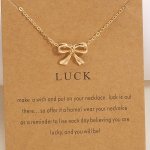 Elegant Bow Charm Necklace Delicate Chain Versatile Vacation Style Accessory For Women