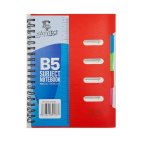 Dafrique B5 Subject Notebook Red