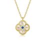 925 Sterling Silver Golden Cloud Necklace