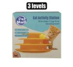 CAT Pet Toy Pyramid With Ball 3 Levels Marketplace Brits Bros