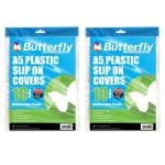 - A5 Plastic Slip On Covers - Medium Duty Plastic - 20 Covers