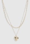 Statement Heart Layered Necklace - Gold