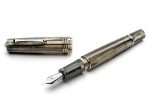 Leonardo Momento Zero Grande 2.0 Fountain Pen Spaghetti Sand With Rhodium Trim