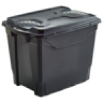 Brico Black Storage Box 55L
