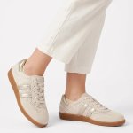 Shiloh Leather Sneaker - Beige - 8