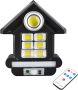 Solar Powered Wall Lantern 81 LED Motion Sensor Outdoor Security Light