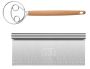 Premium Large Danish Dough Whisk & Stainless Steel Dough Scraper Set - 25CM+