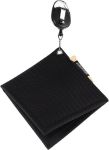 Golf Club Towel Retractable With Clip Black Microfiber Golf Balls Cleaner