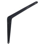 Samson Plain Steel Shelf Bracket Black 200MM X 250MM