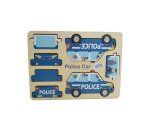 3D Police Car - Big - 7PCE