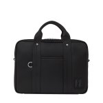 Monogram Patch Briefcase -black