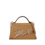 K/signature Medium Crossbody Bag -caramel