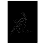 Woman With Scarf Art Print