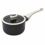 Black And Cream Aluminum 20CM Non-stick Saucepan With LID-1 Set