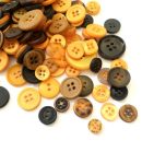 Bulk Mixed Light Orange Buttons Approximately 55G
