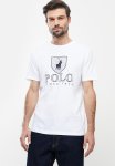 Polo Mens Cory Crest Crew Neck Short Sleeve Tee - White