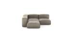 Three Module Corner Sofa - Leather - Beige - 199CM X 199CM