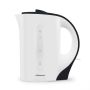 Mellerware - Plastic White & Black Corded Kettle 1.7L 2200W Tugela