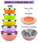 Zs - 5PCS Mixing & Storage Bowl Set