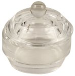 Glass Dappen Dish With Lid For Nail Art Jewelry