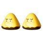2 Pack - Cute Squishy Bubble Toy - Yellow - Black