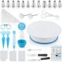 Generic Cake Decorating Kit With Non-slip Cake Turntable 85 Piece