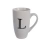 Mug - Household Accessories - Ceramic - Letter L Design - White - 12 Pack