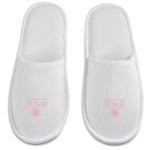 Serendipio Be Our Guest Linen Slippers - Black