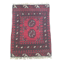 60 X 45CM Hand Made Ruby Red Afghan Bokhara Rug