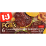 Fgb's Frozen Flame-grill Flavoured Beef Burgers 500G